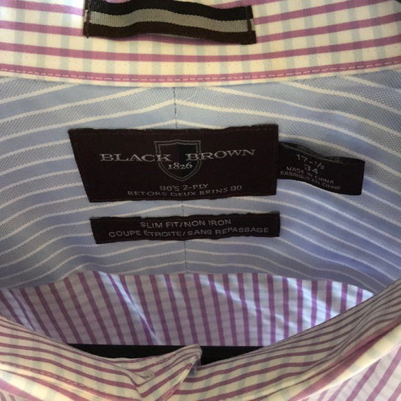 5/$20! Brown and Black like new button down. - Picture 2 of 3